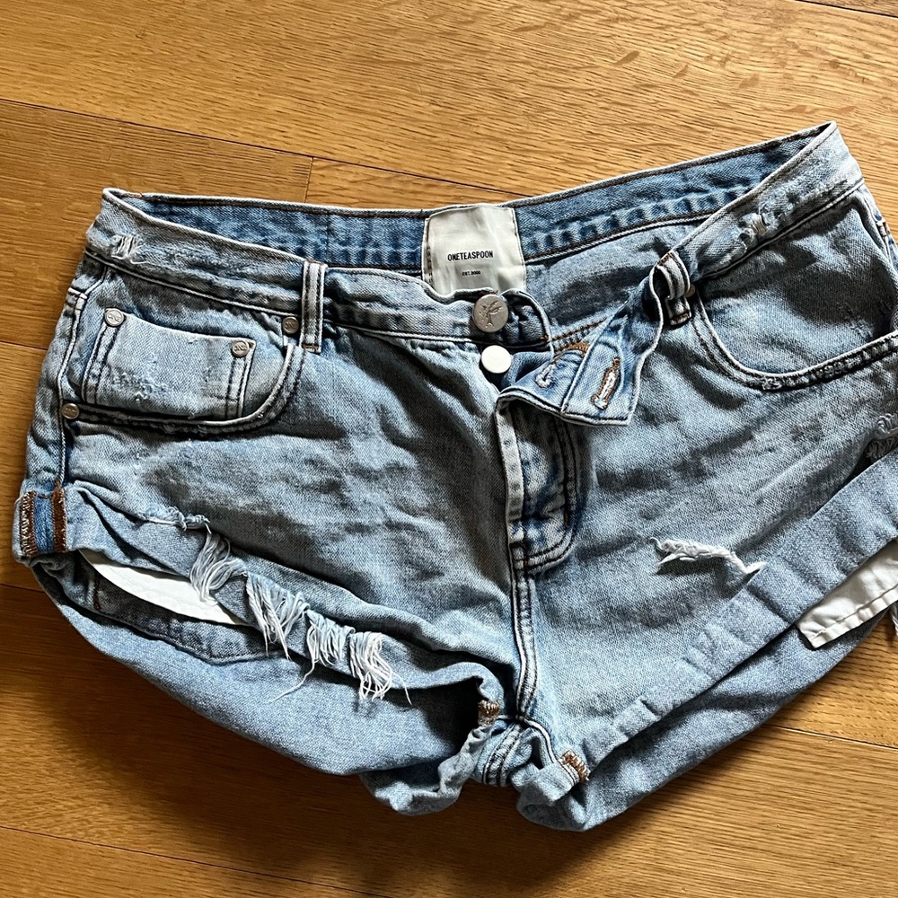 One Teaspoon Denim cutoff Shorts Bandits size 31